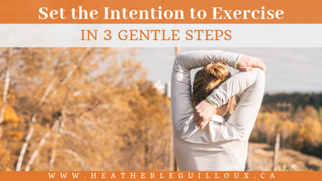 This article will explore the goal of exercising more by setting the intention to practice more movement in our every day lives in 3 gentle steps. You can also apply this method of creating small, actionable steps with any other goal you have decided on, as well. #exercise #fitness #goals