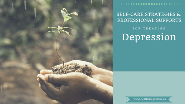 4th article in series on depression @hleguilloux outlining self-care strategies that can help people suffering from depression cope & professional supports when these symptoms become unmanageable. #depression #CBT #therapy #MBCT #mentalhealthblog