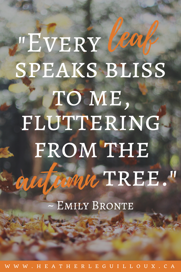This article will explore three simple ways to get healthy this fall including taking a mindful walk, creating healthy fall snacks, and using a health & wellness bundle to help you stay on track with your well-being throughout the colder months and the year to come. #fallquote #autumnquote #emilybronte #quote