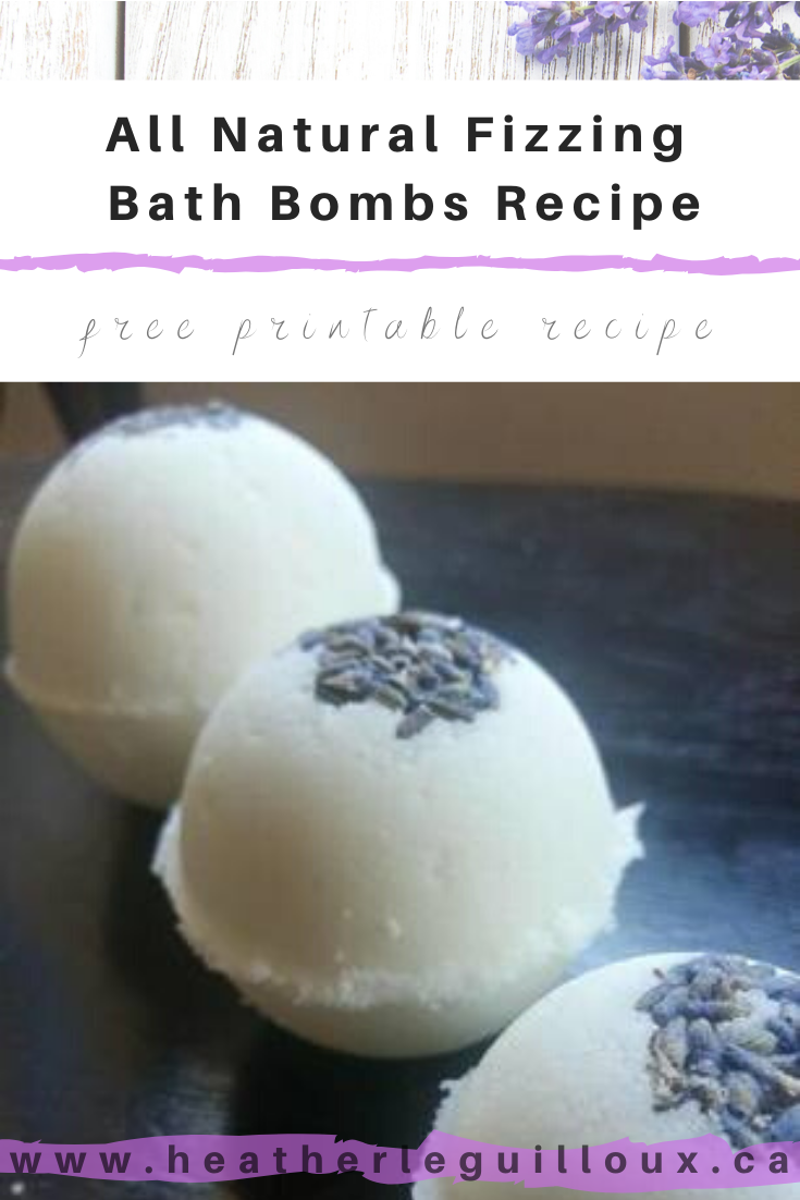 Homemade spa days are one of my favourite self-care practices. Relaxing in a lavender scented bath is a one of the one only places that my smartphone is not welcome and that I can close my eyes and forget all of the tasks I need to complete or cleaning that needs to be done. Grab this do-it-yourself recipe to make these fizzing bath bombs at at home and enjoy your own aromatherapy spa day! #bathbombs #diy #lavender #essentialoils #free #download