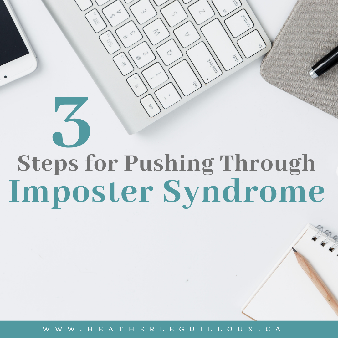 Imposter syndrome can have you feeling as though all of your knowledge, training, experience and passion are just not enough or that your efforts will lead to failure, even though you may have accomplishments galore to reflect on. Learn how to push past these fears with three tips on how to ditch imposter syndrome for good! #impostersyndrome #mentalhealth #strategies
