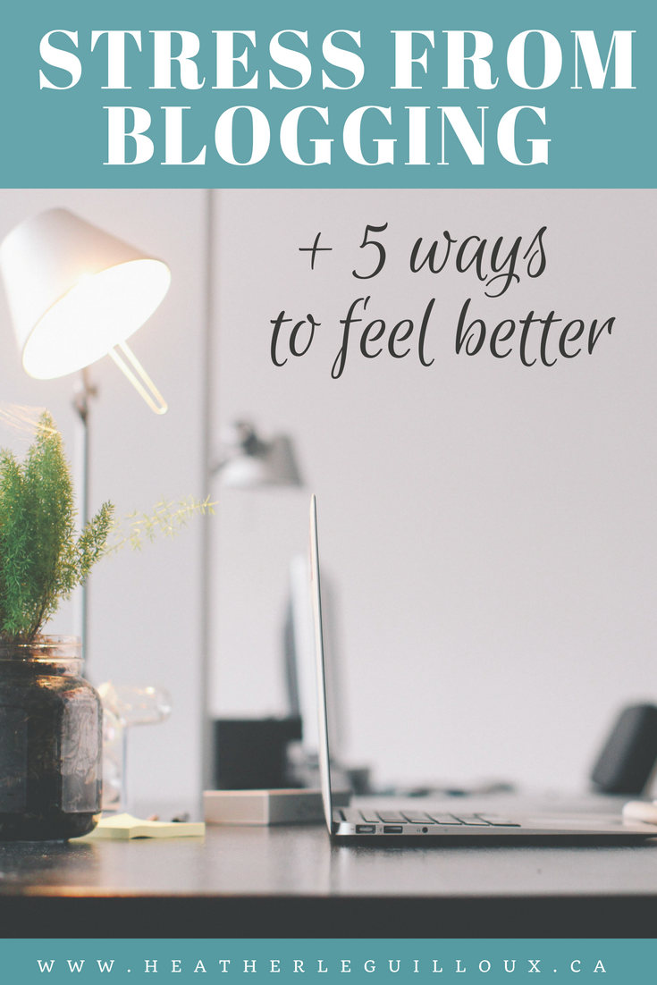 The outcome of a survey that asked bloggers about their experience of feeling stress as a result of their blogging efforts including 5 tips to help bloggers work through these experiences of stress and overwhelm to feel better and be more productive. #stress #blogging #selfcare